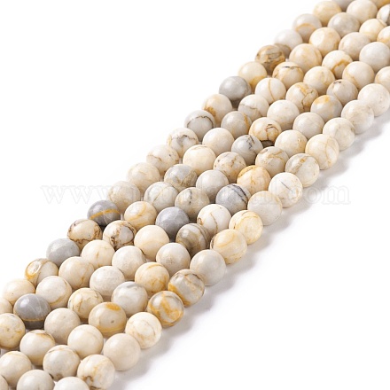 Chapelets de perles en turquoise de HuBei naturelle G-K317-A08-03-1