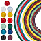 26 Strands 13 Colors Glass Beads Strands, Round, Mixed Color, 2mm, Hole: 0.6mm, 2strands/color