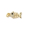 Brass Micro Pave Cubic Zirconia Pendants, Fish Charms, Rack Plating, Cadmium Free & Lead Free, Long-Lasting Plated, Ocean Themes, with Jump Ring, Real 18K Gold Plated, 16x7.5x2.5mm, Hole: 3.5mm
