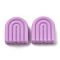 Silicone Beads, Arch, Plum, 19x16.5x5.5mm, Hole: 2mm