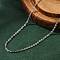 Brass Cable Chain Necklaces, with Lobster Claw Clasp, Platinum, 17.51 inch(44.5cm)