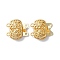 Brass Box Clasps, 2-Strand, 4-Hole, Oval, Real 18K Gold Plated, 14.5x16x5.5mm, Hole: 1.4mm and 1.6mm