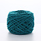 Soft Crocheting Polyester Yarn, Thick Knitting Yarn for Scarf, Bag, Cushion Making, Teal, 6mm, about 10m/skein