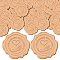 100Pcs Adhesive Wax Seal Stickers, Envelope Seal Decoration, For Craft Scrapbook DIY Gift, Palm, 30mm