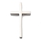 304 Stainless Steel Pendants, Cross Charm, Stainless Steel Color, 40.5x23x5mm, Hole: 3mm
