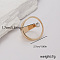 Alloy Finger Rings for Women, Golden, Ring