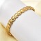 Fish 304 Stainless Steel Hinged Bangle for Women, Fish, Ion Plating(IP), Real 18K Gold Plated, Inner Diameter: 2-3/8x2 inch(5.9x5.2cm)