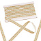 12M Polyester Braided Lace Ribbons, Garment Accessories, Snow, 1 inch(24mm), about 13.12 Yards(12m)/Card