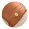 201 Stainless Steel Multi-strand Bracelets, Flat Round with Letter Link Bracelets for Women, Golden, Letter Z, 6-3/4 inch(17cm)