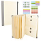 Paper File Pockets, Document Organizer, Office Supply, with Stickers, Rectangle, Cornsilk, 325x260x14mm