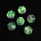 Luminous Handmade Enamel Gold Sand Glass Beads Strands, Round with Lightning, Glow in the Dark, Medium Orchid, 12mm, Hole: 1.4mm