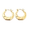 Twist Ring 304 Stainless Steel Hoop Earrings for Women, Real 14K Gold Plated, 24.5x24x2.5mm