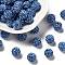 Pave Disco Ball Beads, Polymer Clay Rhinestone Beads, Round, Light Sapphire, 10mm, Hole: 1.5mm, about 100pcs/box