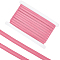 20 Yards Polyester Non-Slip Silicone Gripper Band, Flat Elastic Cord, for Garment Sewing Accessories, Pink, 10mm