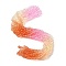 Transparent Painted Glass Beads Strands, Faceted, Rondelle, Colorful, 8x6.5mm, Hole: 1mm, about 60~62pcs/strand, 39~40cm
