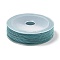Braided Nylon Threads, Dyed, Knotting Cord, for Chinese Knotting, Crafts and Jewelry Making, Medium Turquoise, 1mm, about 21.87 Yards(20m)/Roll