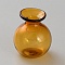 Glass Vase Mini Model, Micro Landscape Dollhouse Accessories, Pretending Prop Decorations, Goldenrod, 21x26.5mm