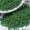 MIYUKI Round Rocailles Beads, Japanese Seed Beads, 8/0, (RR431) Opaque Green Luster, 8/0, 3mm, Hole: 1mm, about 2111~2277pcs/50g