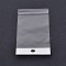 Rectangle OPP Clear Plastic Bags, Clear, 13x9cm, about 100pcs/bag