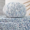 Wool Fibre Yarn, for Sweater Hat Socks Baby Blankets, Blue, 3mm