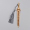 Wood Sword Bookmarks, with Tassel , Gold, 140x22.5x2mm