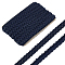 15 Yards Imitation Leather Braided Lace Ribbon, Curve Lace Tape, Garment Accessories, for Home Decor DIY Sewing Craft, Marine Blue, 1/2 inch(13mm), about 15.00 Yards(13.72m)/Card