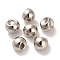 CCB Plastic Beads, Top Drilled, Round Suzumaru Beads, Platinum, 11x11mm, Hole: 3mm