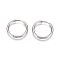 Tarnish Resistant 304 Stainless Steel Huggie Hoop Earrings, with 316 Surgical Stainless Steel Pin, Ring, Stainless Steel Color, 20x2mm, 12 Gauge, Pin: 0.9mm