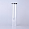 PVC Plastic Tube, with Black Cap, Clear, 22x5.43cm