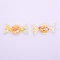 Plastic with Resin and Polymer Clay Accessories, DIY for Bobby pin Accessories, Candy, Yellow, 27x50x5mm