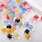 Transparent Acrylic Beads, Round, Mixed Color, 10mm, Hole: 2.1mm
