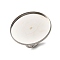 304 Stainless Steel Adjustable Ring Components, Flat Round Pad Ring Settings, Stainless Steel Color, Tray: 30mm, 3mm, Inner Diameter: 17mm