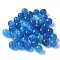 Cat Eye Beads, Round, for Half Drilled Beads, Cornflower Blue, 10mm, Hole: 1mm