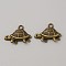 Alloy Pendants, Tortoise Charm, Antique Bronze, 19x27x4.5mm, Hole: 2.7mm