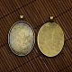 40x30 copertura mm trasparente cabochon ovale in vetro e leghe di bronzo antico vuote impostazioni ciondolo cabochon per ritratto diy fare pendant DIY-X0159-AB-FF-4