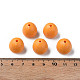 不透明なアクリルビーズ  多面カット  ティアドロップ  オレンジ  15x14.5mm  穴：2mm  約243個/500g MACR-S373-10A-A07-3