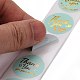 Flat Round Paper Thank You Stickers DIY-C042-08B-4
