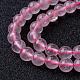 Chapelets de perles en quartz rose naturel G-R173-4mm-04-2