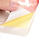 Rectángulo de temática navideña con pegatinas de sellado de papel revestido de palabras DIY-A018-07A-4