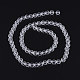 Chapelets de perles en verre transparent X-GLAA-R095-8mm-15-2