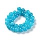Dyed Natural Malaysia Jade Beads Strands G-G021-02A-02-3
