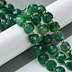 Natürliche grüne Onyx Achat Perlen Stränge G-Q010-A16-01-2
