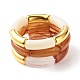 Ensemble de bracelets extensibles en perles de tube acrylique épais pour fille femme BJEW-JB07319-1