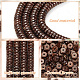 OLYCRAFT 220~222Pcs Coconut Shell Beads 8x3mm Natural Coconut Shell Rondelle Beads Beach Theme Flat Round Coconut Beads Strands for Bracelet Necklace Jewelry Making DIY Craft Summer Decoration COCB-OC0001-002-4