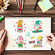 GLOBLELAND Summer Beach Clear Stamps Gnome Silicone Clear Stamp Seals for Cards Making DIY Scrapbooking Photo Journal Album Decoration DIY-WH0167-56-684-2
