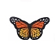 蝶のアップリケ  機械刺繍布地アイロンワッペン  マスクと衣装のアクセサリー  トマト  45x80mm WG14339-18-1