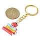 Porte-clés pendentifs en alliage d'émail et de résine sur le thème de l'obtention du diplôme KEYC-JKC00502-4
