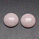 Medio caña / domo cabuchones Naturales de cuarzo rosa X-G-K019-16mm-03-1