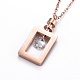 304 Stainless Steel Pendant Necklaces NJEW-I232-10RG-3