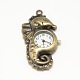Cheval de mer cru têtes de montres alliage de quartz pendentifs pour montre de poche fabrication de collier WACH-M109-10-1